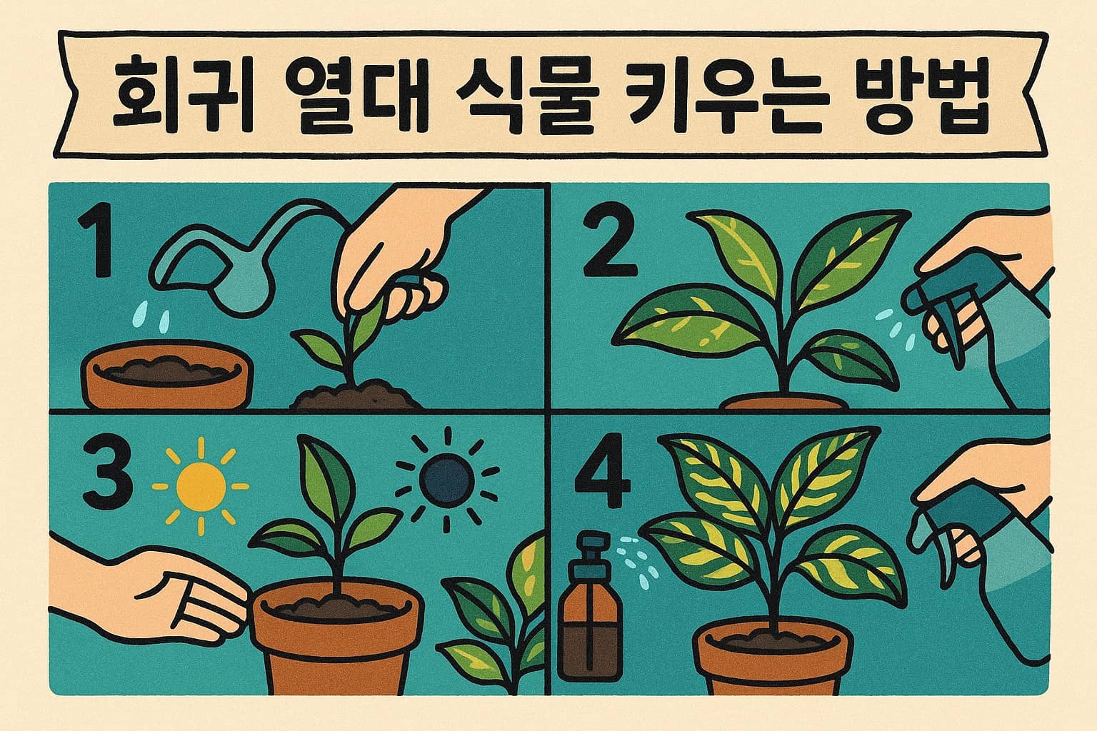 희귀 열대 식물 키우는 방법