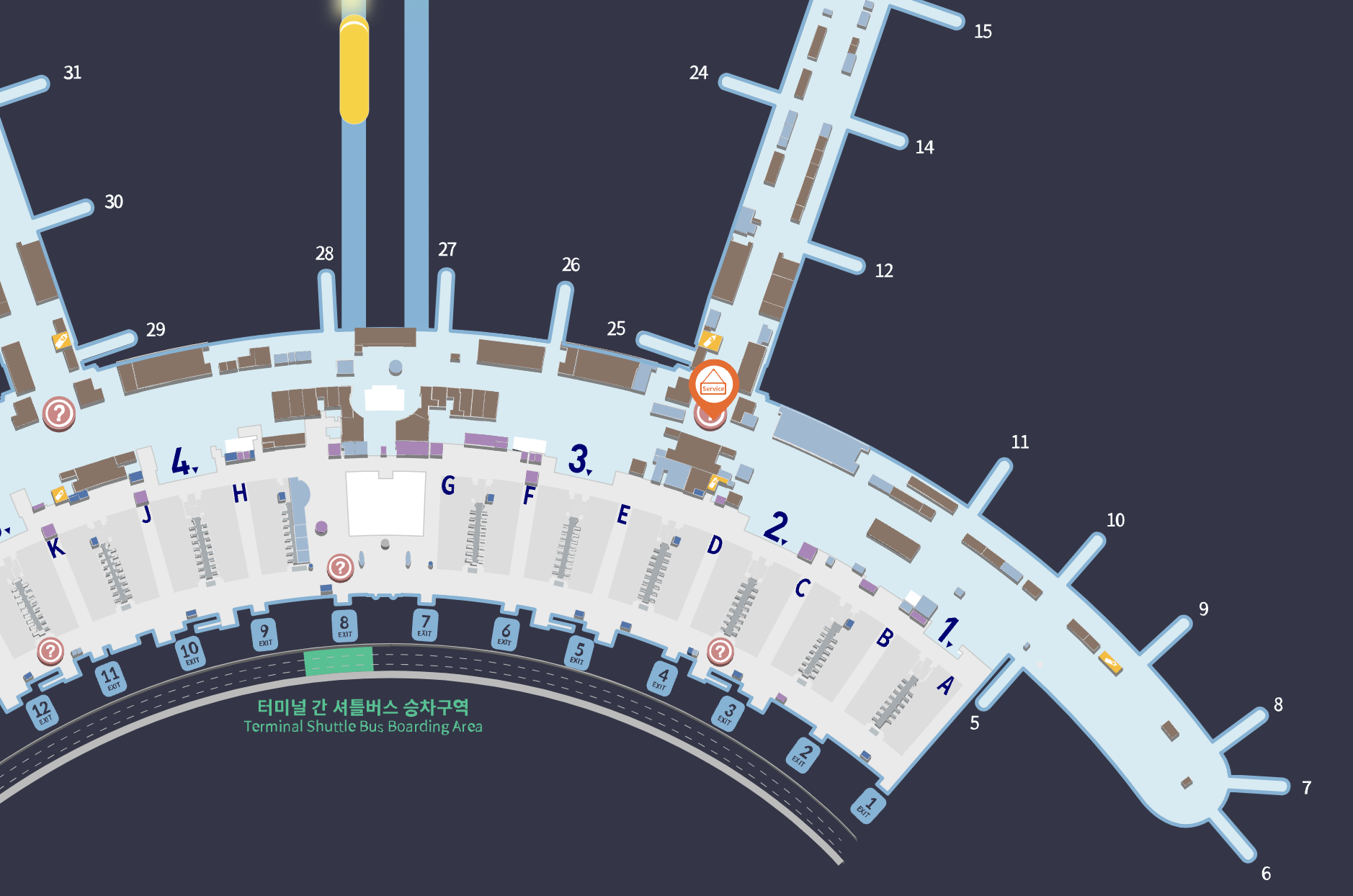 인천공항-안내데스크-위치-1터미널-3층3