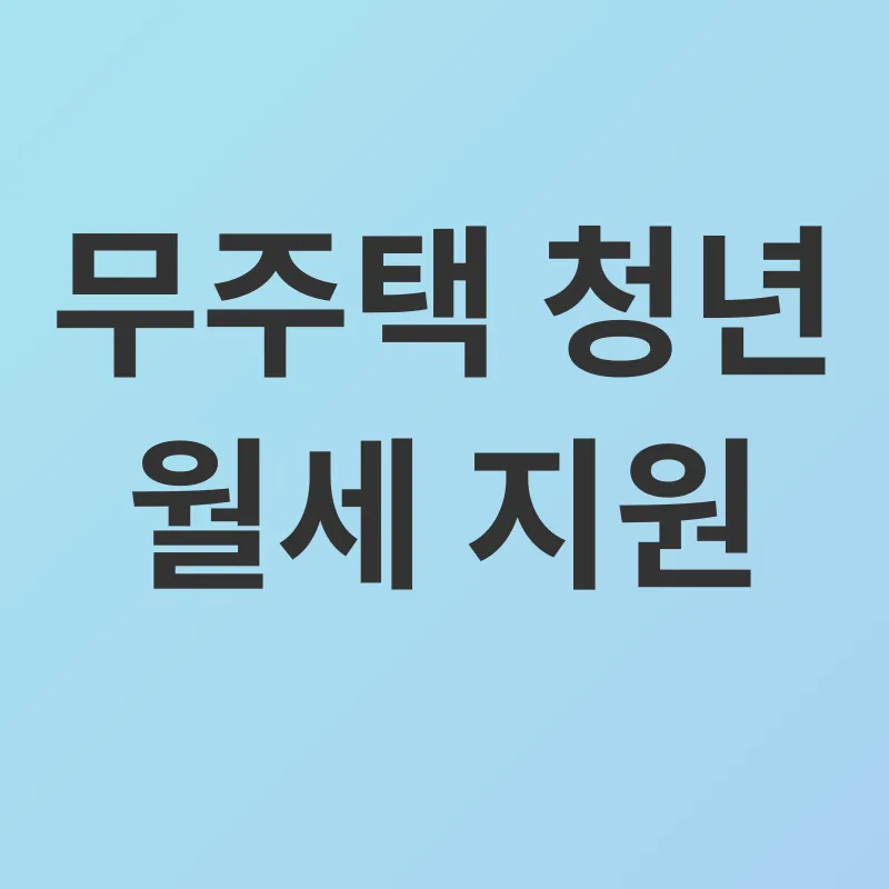 청년 주택 정책_1