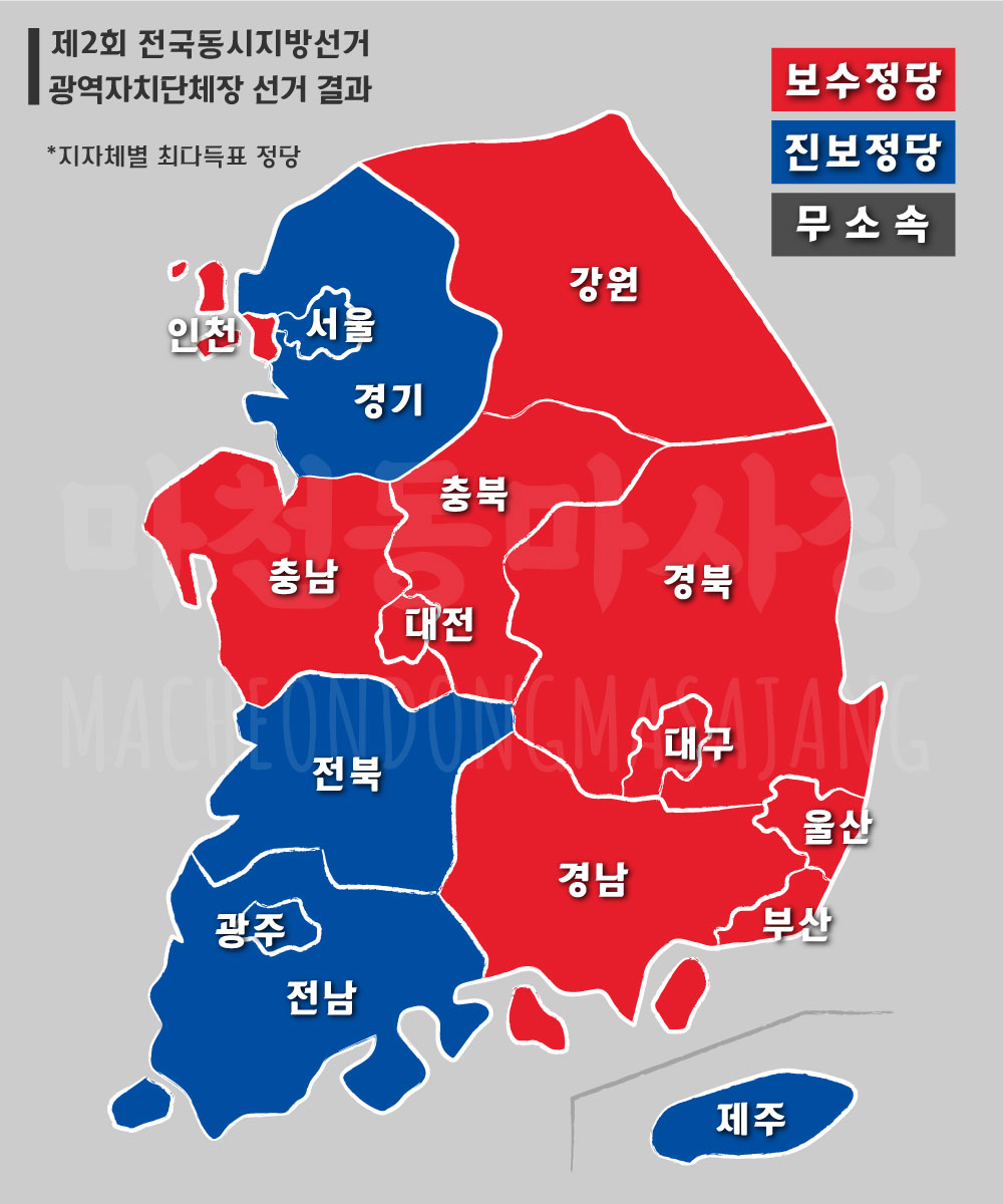 제2회-전국동시지방선거-광역자치단체장-선거-결과