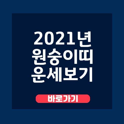  원숭이띠 2021년 운세