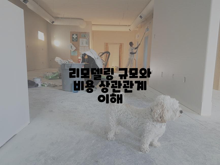 리모델링 규모와 비용 상관관계 이해