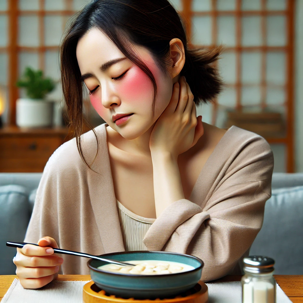 콩 알레르기 사람