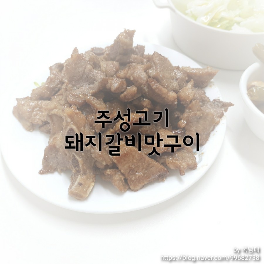 주성 고기 양념 돼지갈비 오늘의 저녁 반찬 22