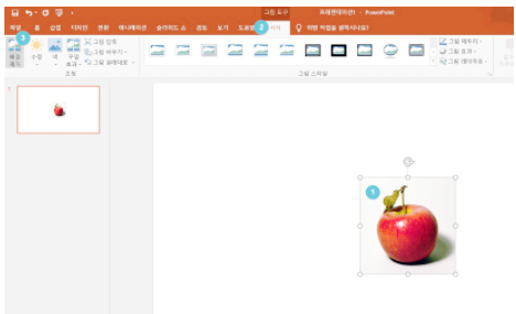 파워포인트 PPT 이미지 배경제거 투명하게 만들기