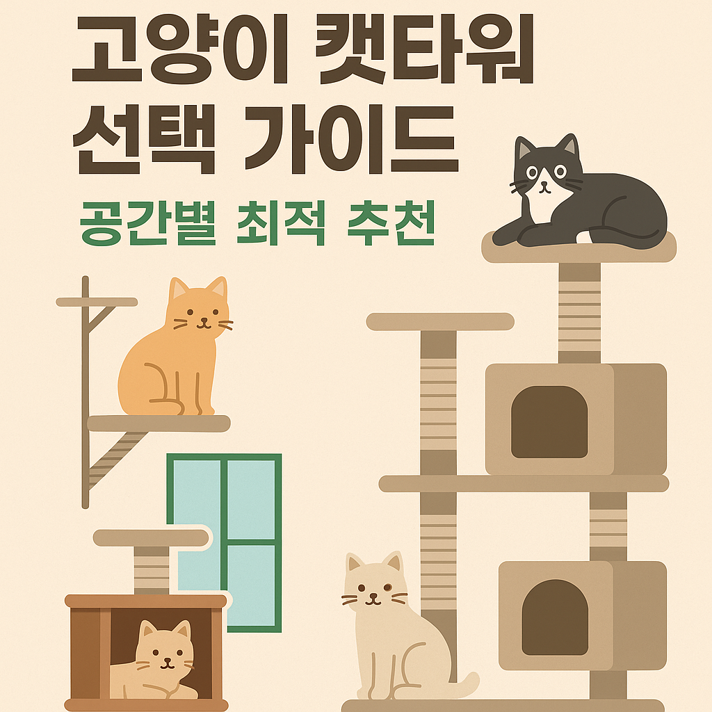 고양이 캣타워 선택 가이드 : 공간별 최적 추천
