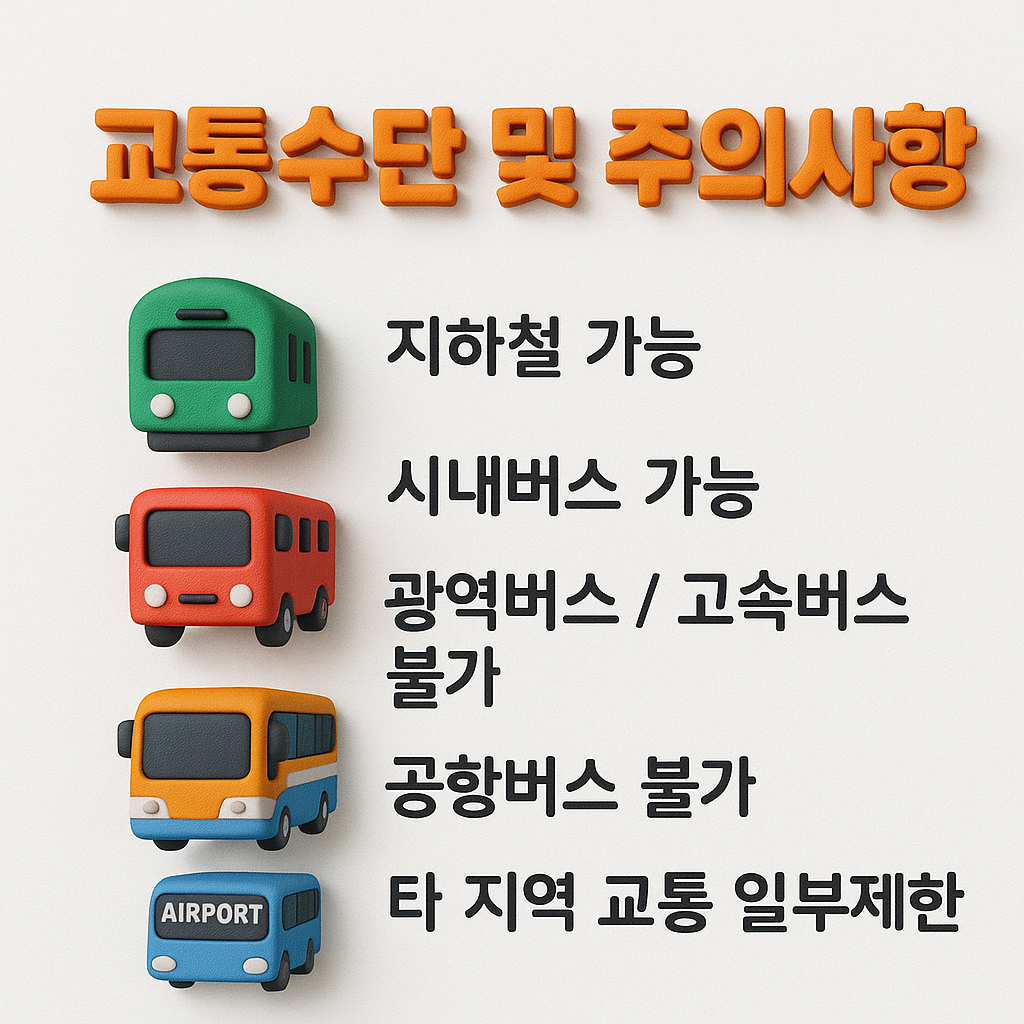 무임카드 사용 가능한 교통수단과 제한사항 안내