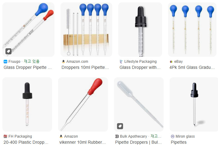 스포이트 스포이드. spuit. dropper. pasteur pipette