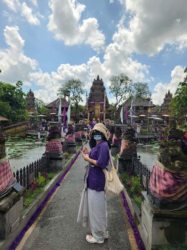 발리여행_우붓여행_시내 관광_우붓 워터 팔라스_ubud water palace_연못 다리