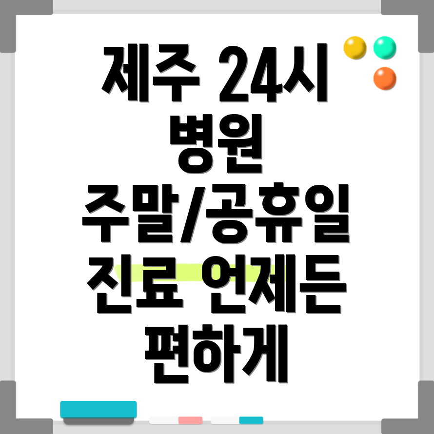 제주 서귀포 중문동 24시 병원