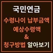 국민연금 알아보기