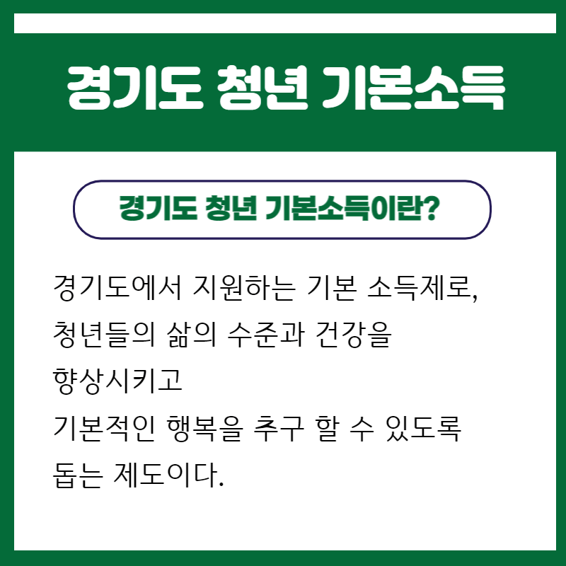 경기도 청년 기본소득