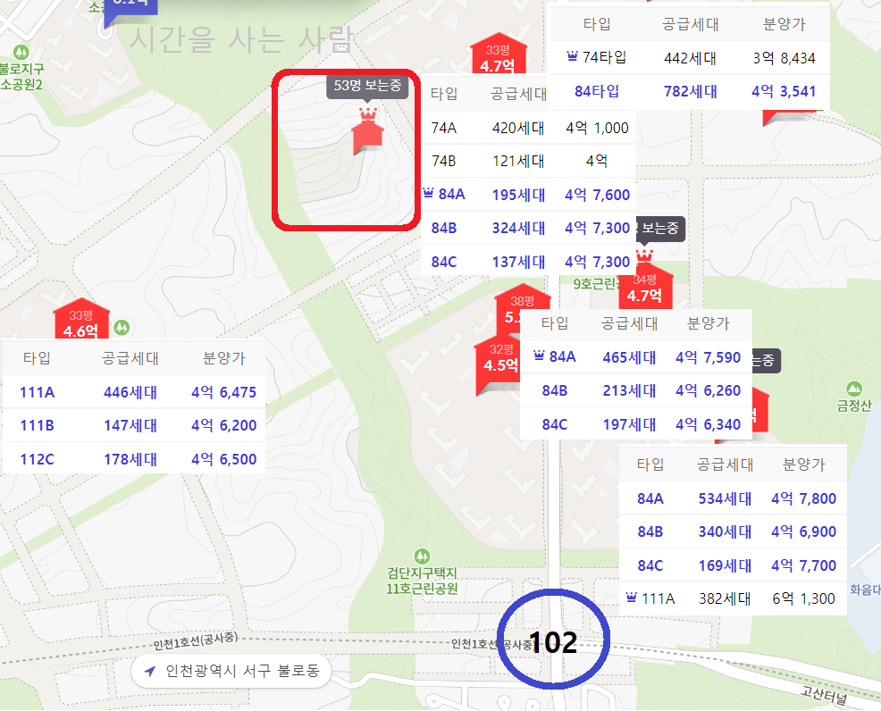  검단 금강펜테리움 3차 분양가 및 분양일정