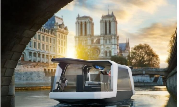 3D 프린터 제작 자율주행 페리로 파리 올림픽 홍보하기 3D-printed&#44; autonomous ferry can transport athletes and visitors to and from paris olympics