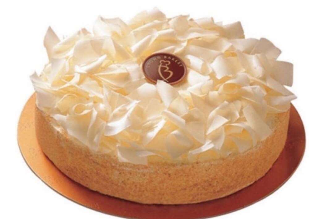 추억의 크라운 베이커리 화이트 초코 케이크