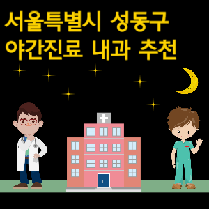 서울 성동구 내과 야간진료 병원 추천