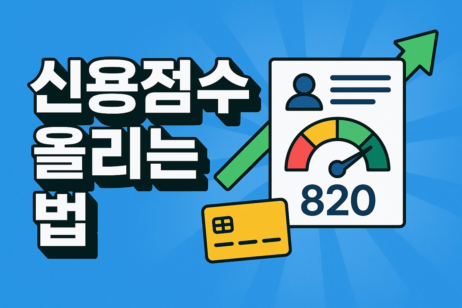 신용 점수 올리는 실전 팁