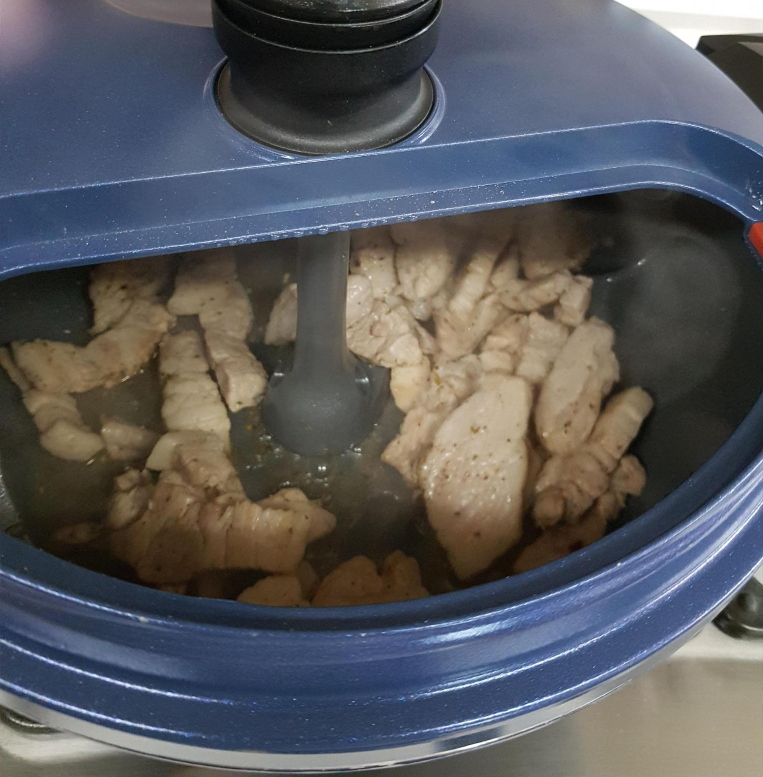  [cooking]램프쿡 만능 냄비로 기름튀지 않고 삼겹살 굽기!