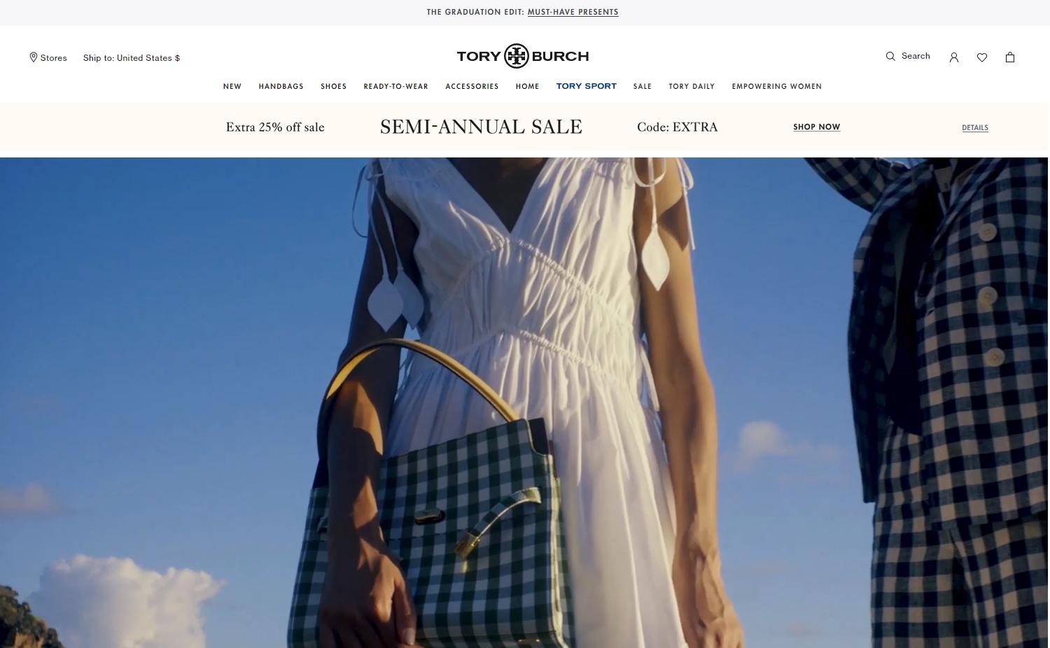  Toryburch 토리버치 미국 공홈 세미 애뉴얼 세일 추가 25프로 할인코드