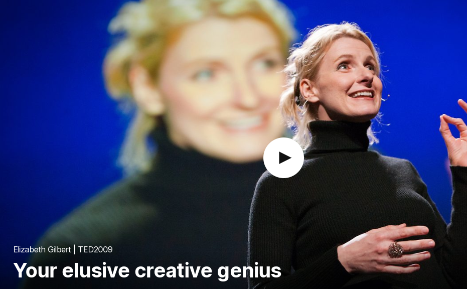  TED 테드로 영어공부 하기 Your elusive creative genius by Elizabeth Gilbert