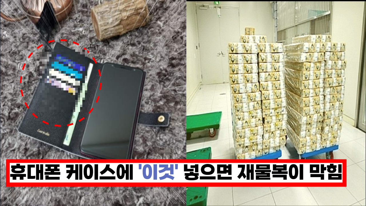  휴대폰 케이스에 '이것' 절대로 넣지 마세요.  20억 재물복이 막힙니다.