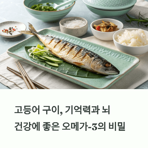 고등어 구이, 기억력과 뇌 건강에 좋은 오메가-3의 비밀