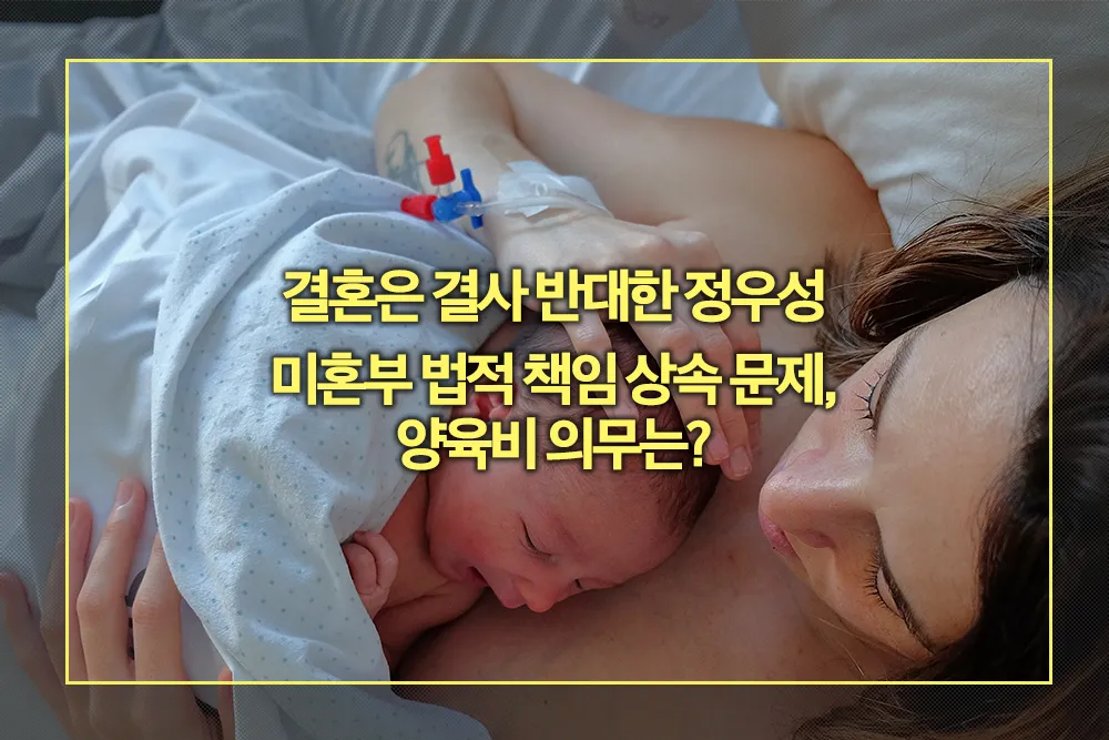 미혼부 법적 책임 상속 양육비