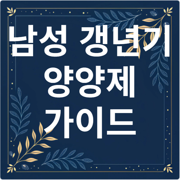 남성갱년기양양제