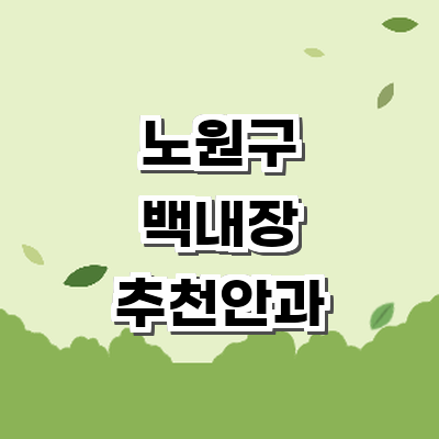 서울 노원구 백내장