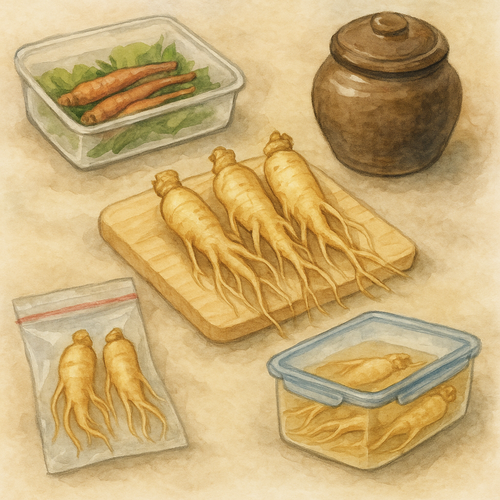수삼-보관법