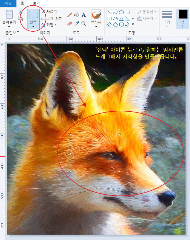  사진 모자이크 처리하기