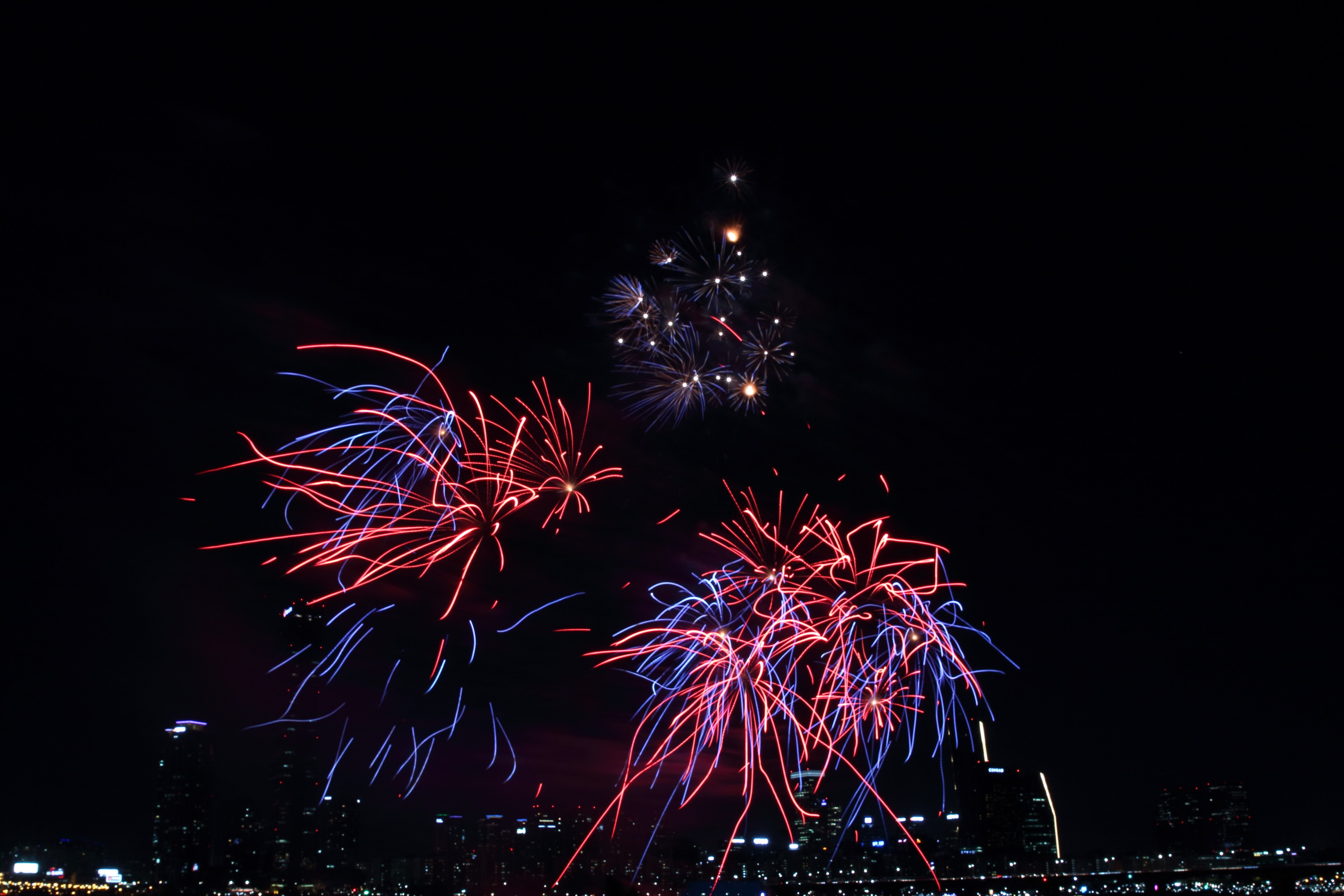 서울세계불꽃축제 관람 장면