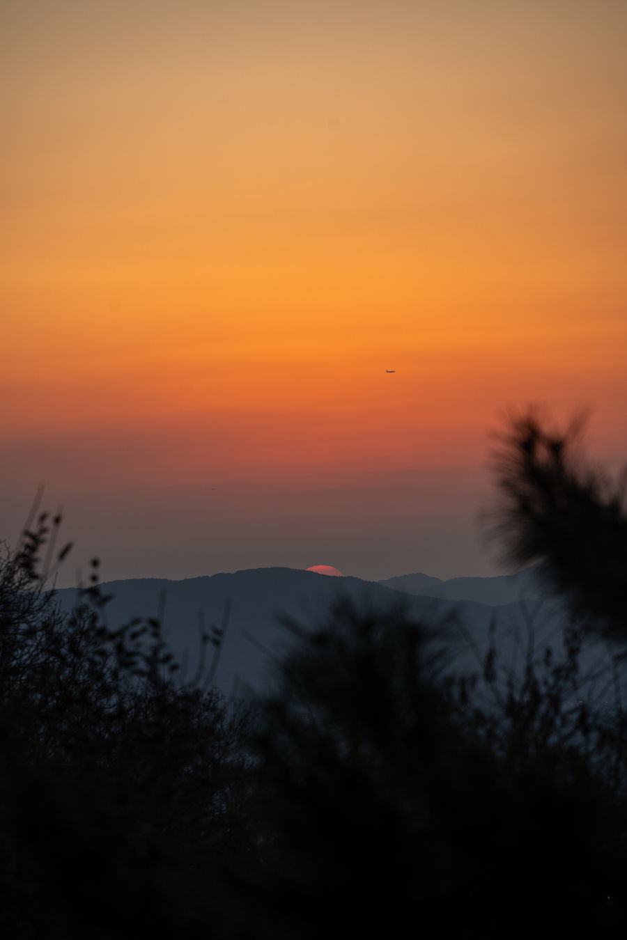 남한 산성 일몰