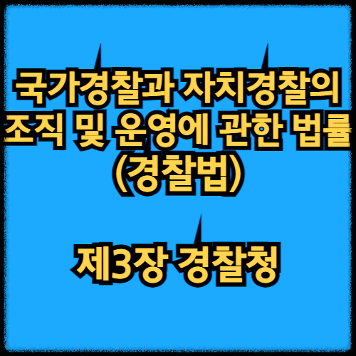 국가경찰과 자치경찰의 조직 및 운영에 관한 법률 - 제3장 경찰청