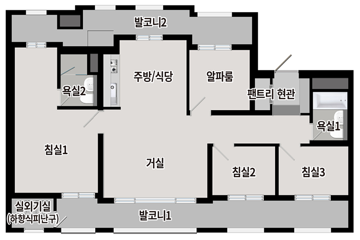 음성 푸르지오 센터피크 84A