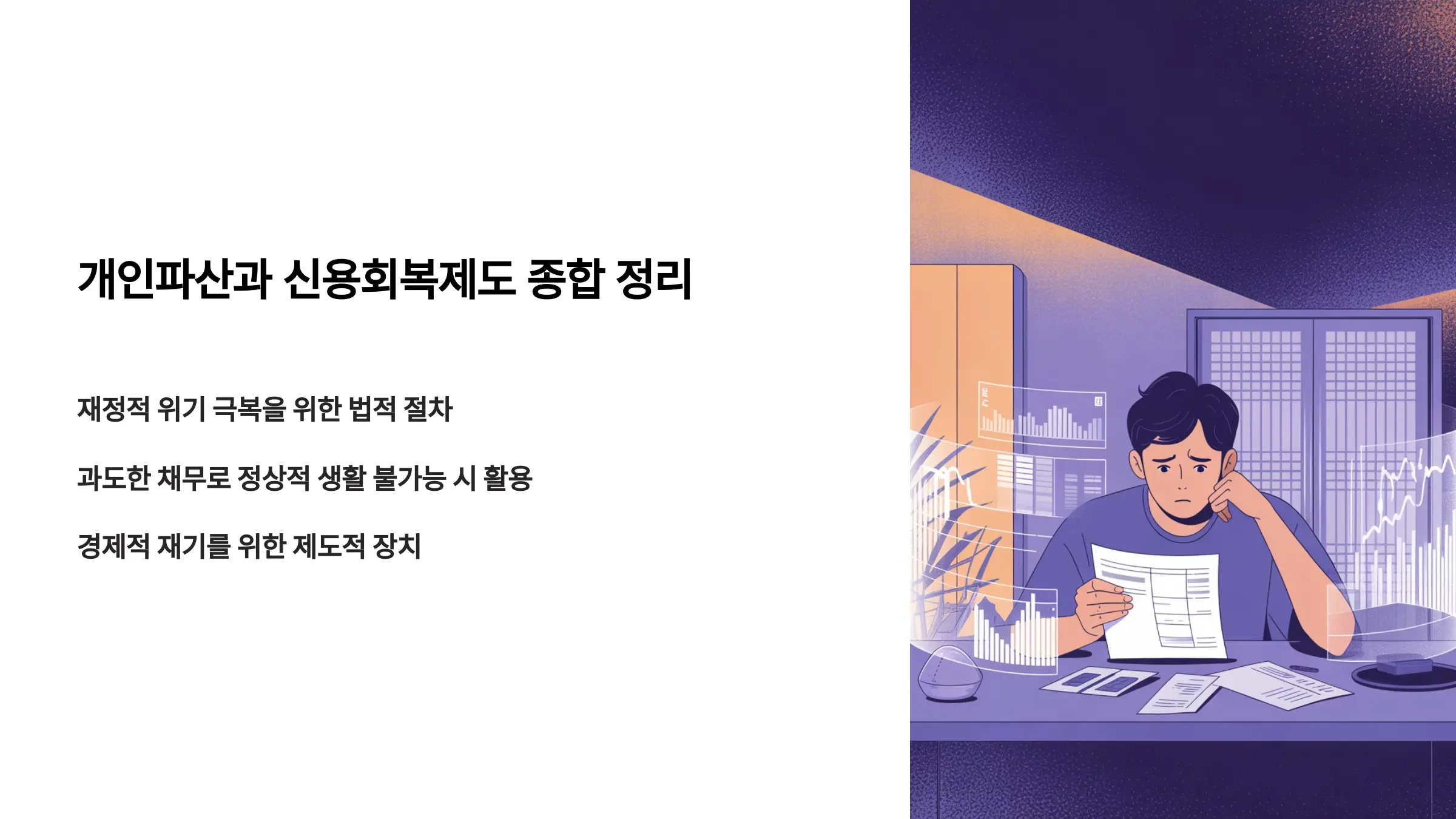 개인파산과 신용회복제도 완전 정리