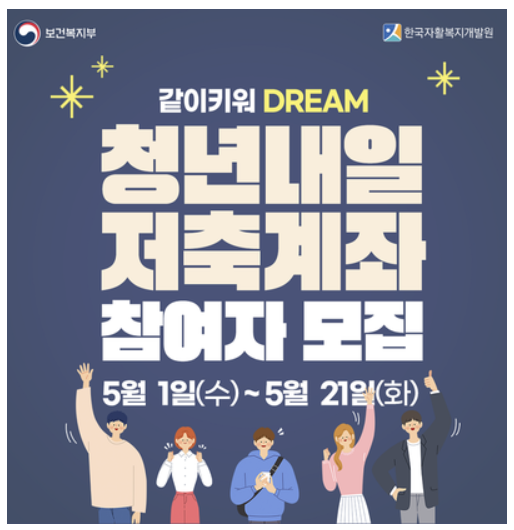  청년내일저축계좌 | 10만원 넣으면 정부가 10만원 더 주는 청년지원사업