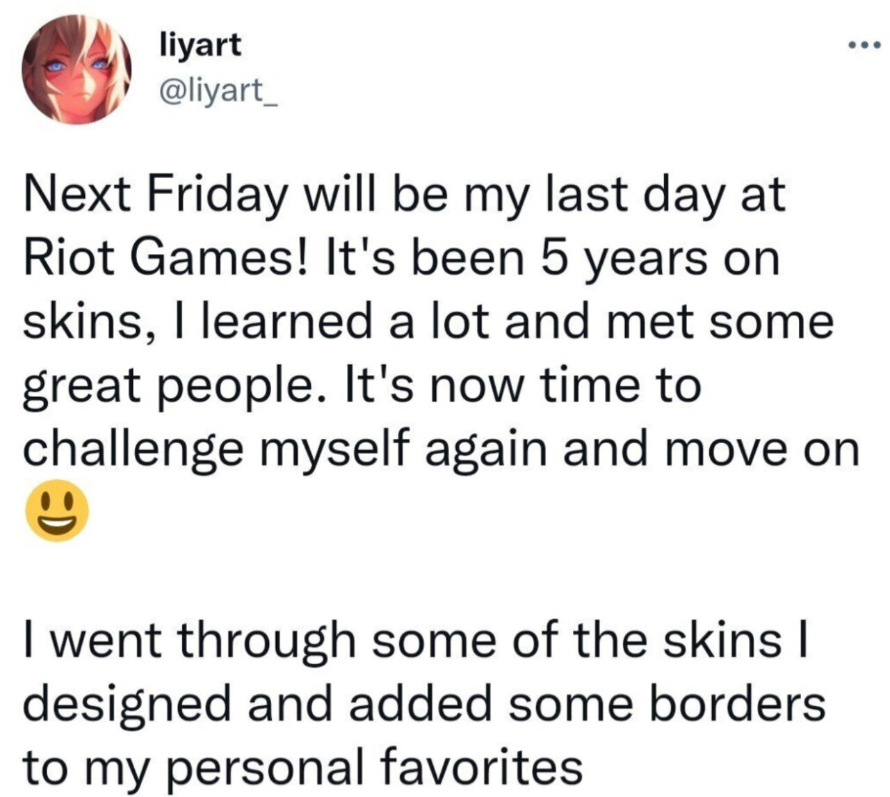  라이엇 스킨 디자이너 Liyart 퇴사