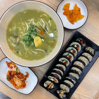 배말 보말 칼국수 김밥