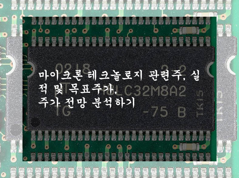  마이크론 테크놀로지 관련주(Microchip Technology), 실적 및 목표주가, 주가 전망 분석하기