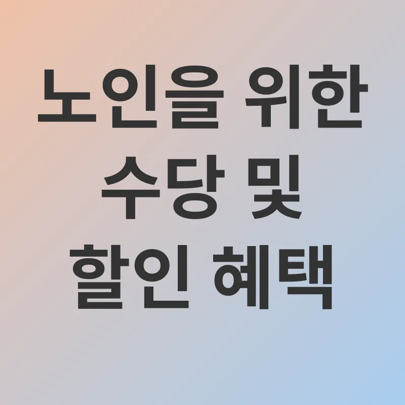 노인 지원 혜택_1