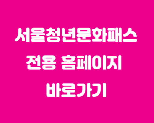 서울 청년 문화패스 혜택 신청대상 기간 사용방법 알아보기