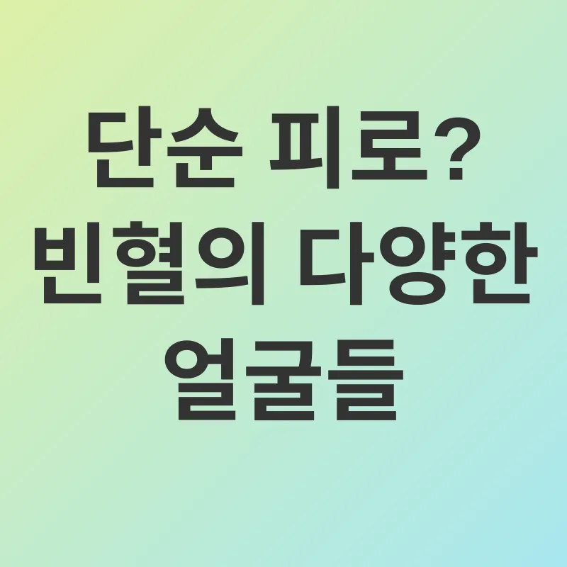빈혈 관리_1