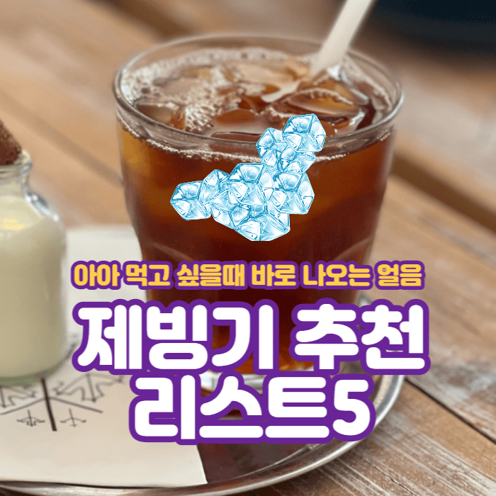  아아 먹고 싶을때 바로 나오는 얼음, 제빙기 추천 리스트5