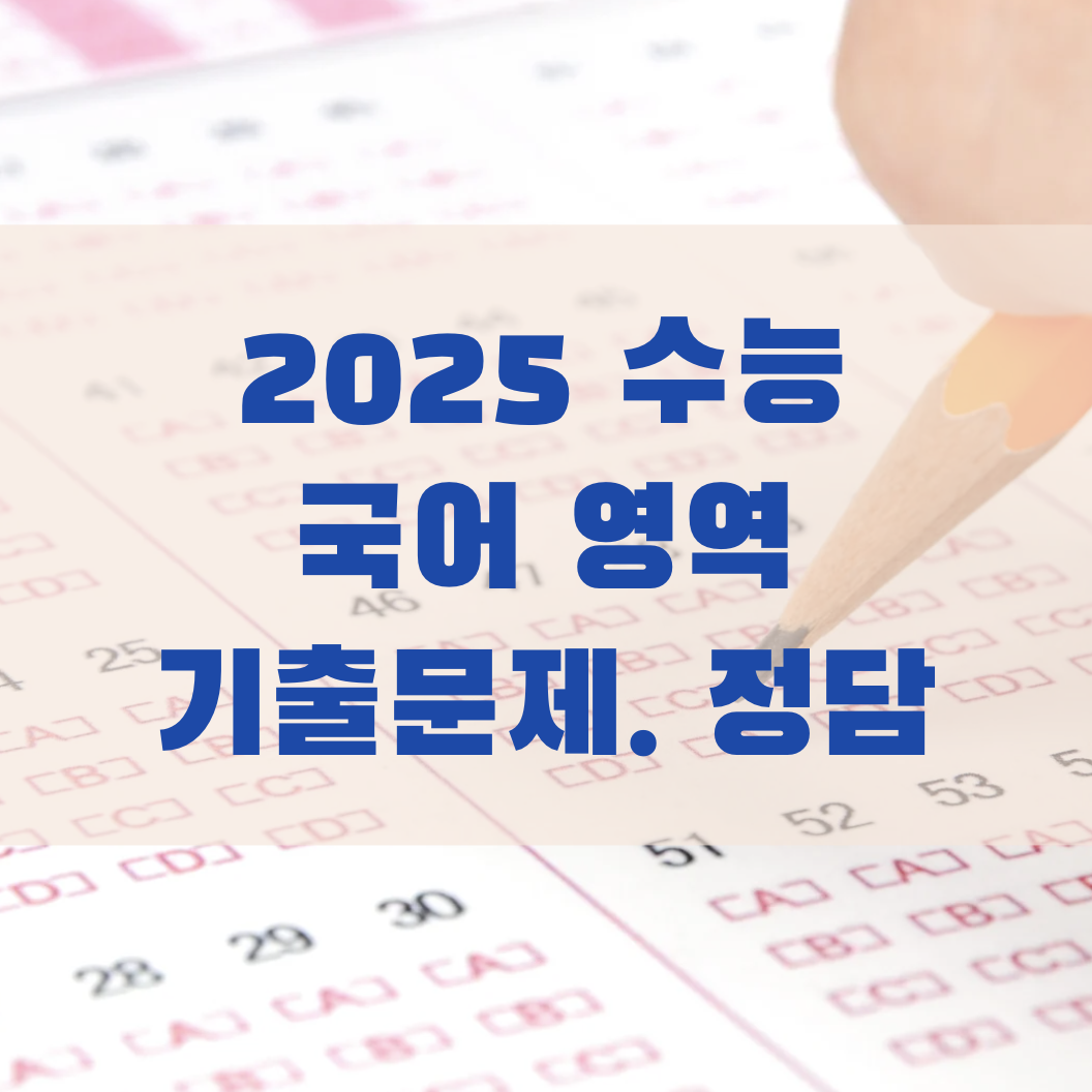 수능국어 기출문제 활용법