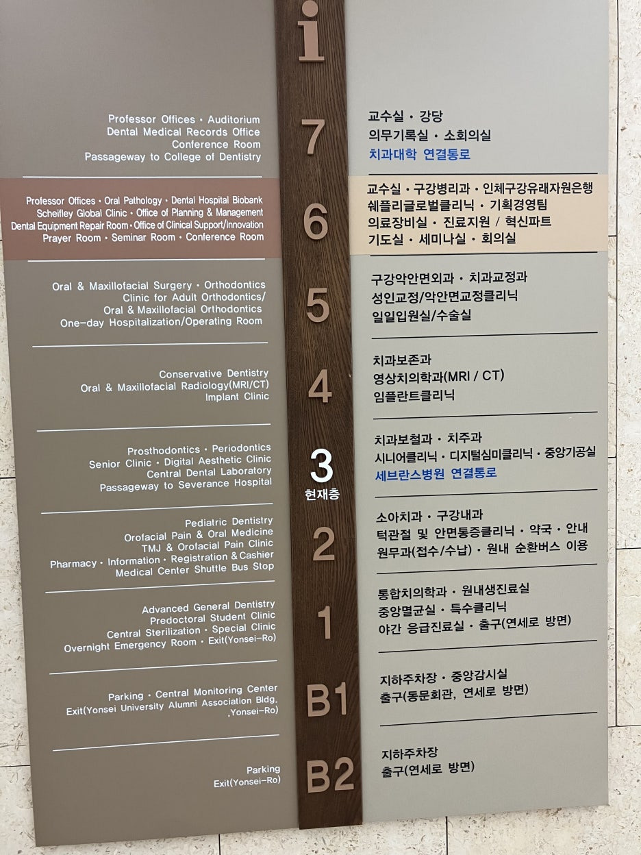 연세대 세브란스 치과