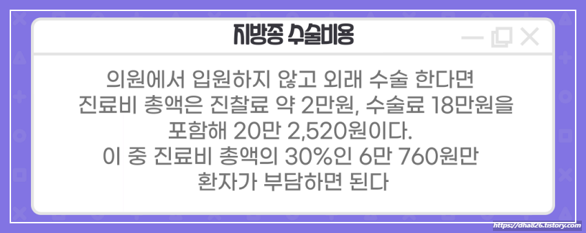 지방종 수술비용