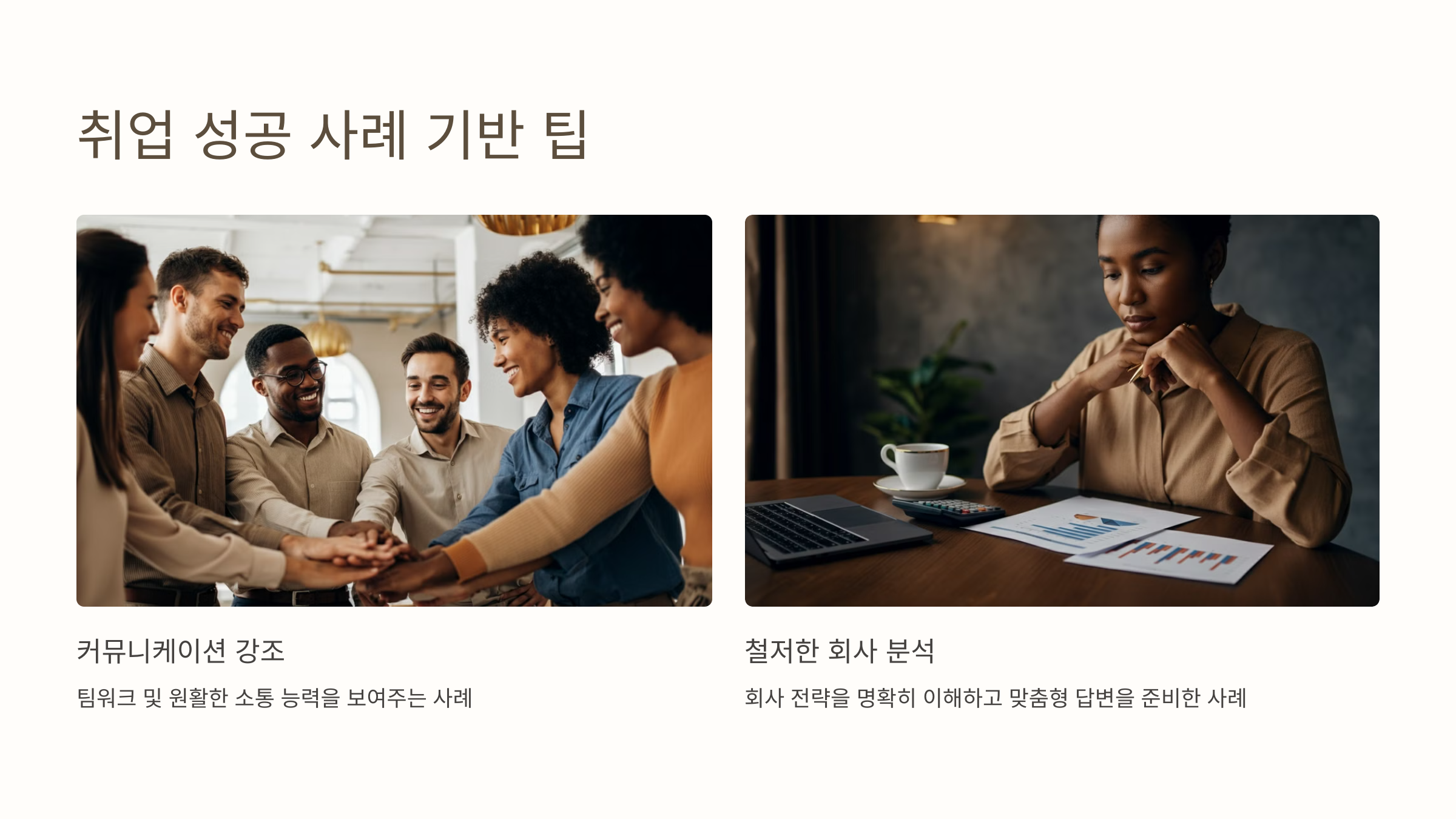 🌟 4. 취업 성공 사례 기반 팁