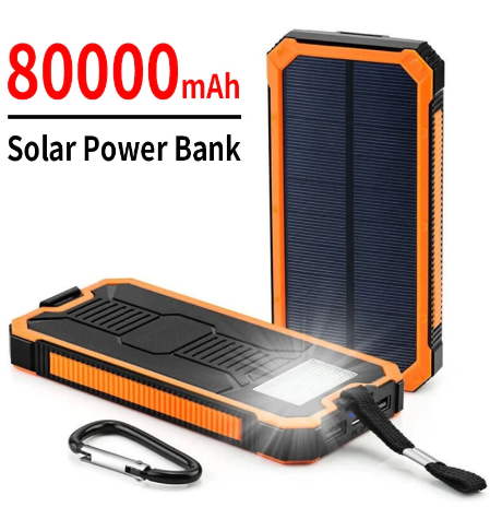 태양광 충전 80000mah 고용량 휴대용 보조배터리