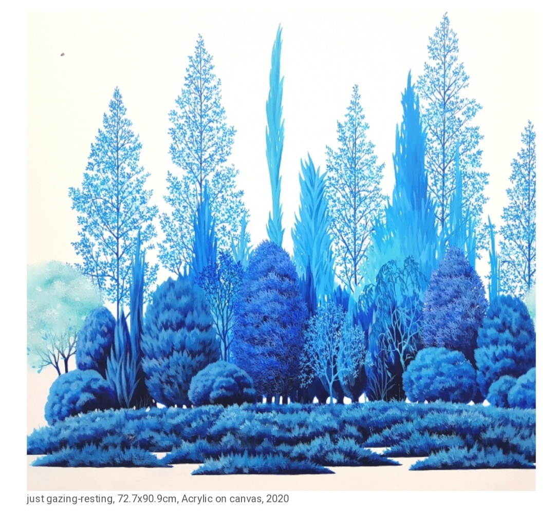 정영환&#44; 한국&#44; 파랑색 숲의 화가&#44; 1970-현재